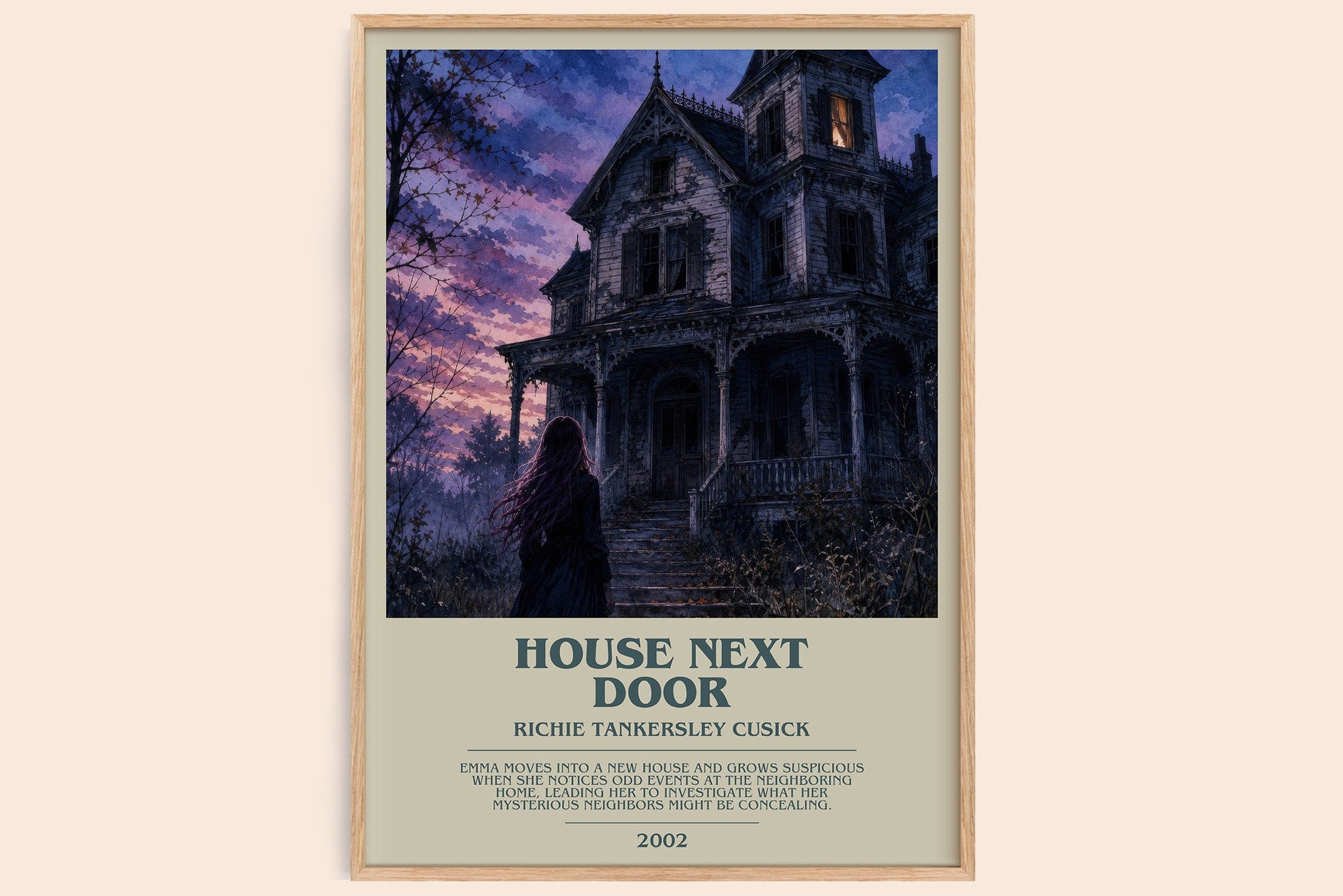 House Next Door Bookish Wall Art by Richie Tankersley Cusick