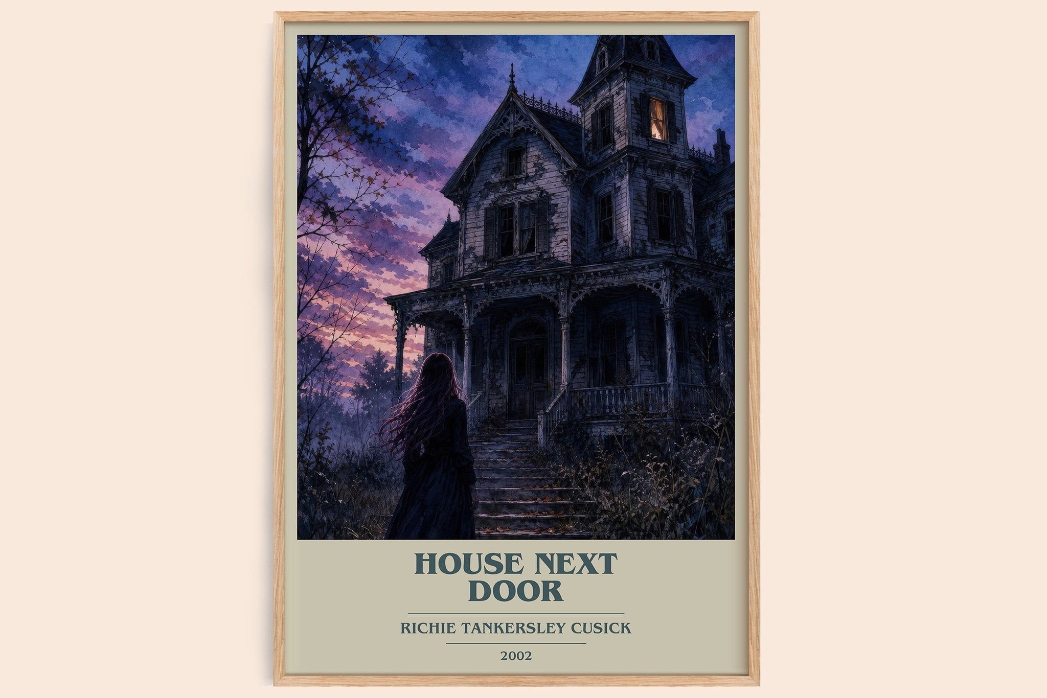 House Next Door Book Cover Poster by Richie Tankersley Cusick