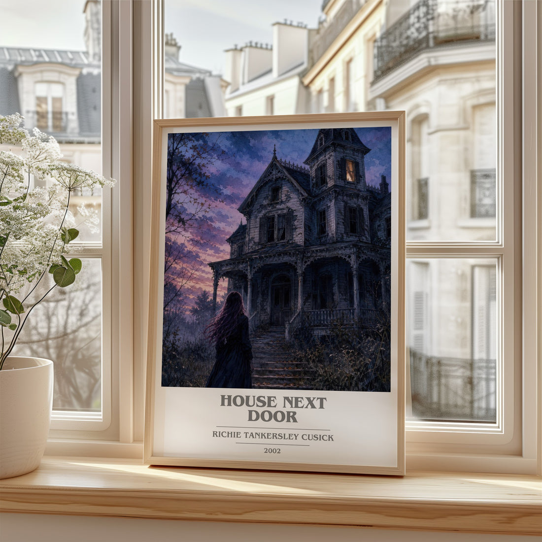 House Next Door book cover poster colour and style options – Richie Tankersley Cusick book art