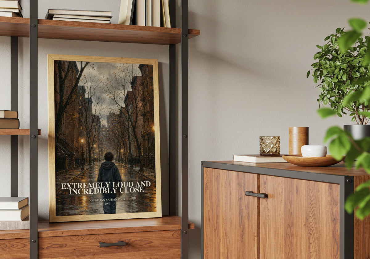 Extremely Loud and Incredibly Close book watercolour illustration paper finish options – matte satin gloss