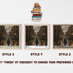 Extremely Loud and Incredibly Close Literary Art Print by J. Foer – Style X, Y and Z square prints side by side – choose your finish