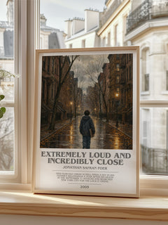 Extremely Loud and Incredibly Close bookish poster colour and style options – Jonathan Safran Foer book art