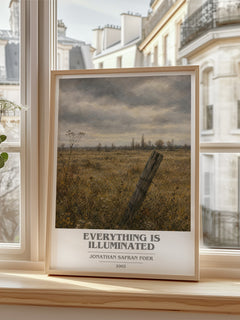 Everything Is Illuminated book cover poster colour and style options – Jonathan Safran Foer book art