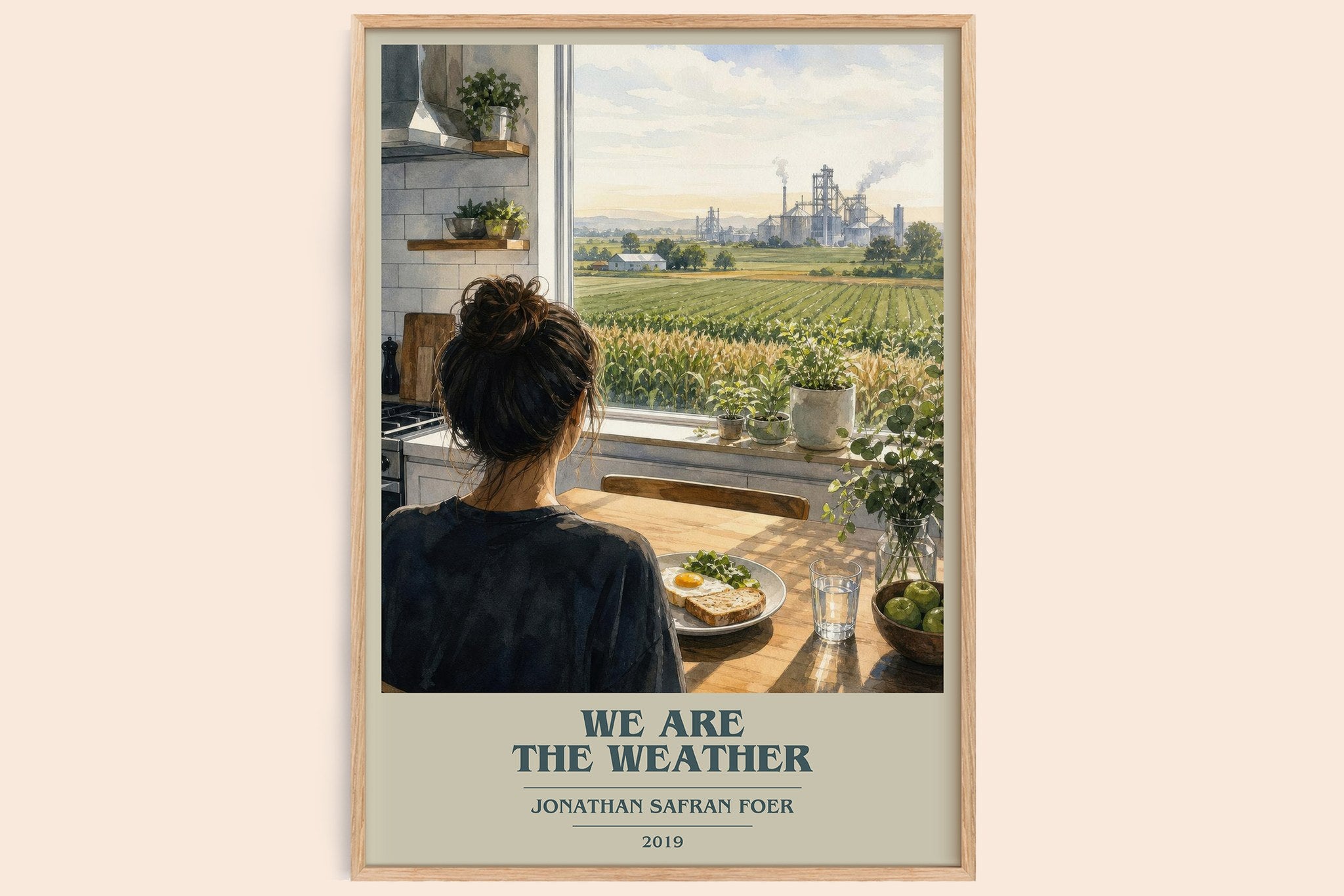 We are the weather Book Cover Poster by Jonathan Safran Foer