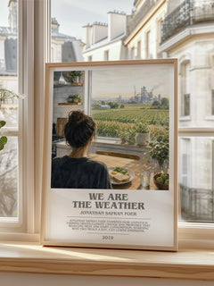 We are the weather bookish poster colour and style options – Jonathan Safran Foer book art