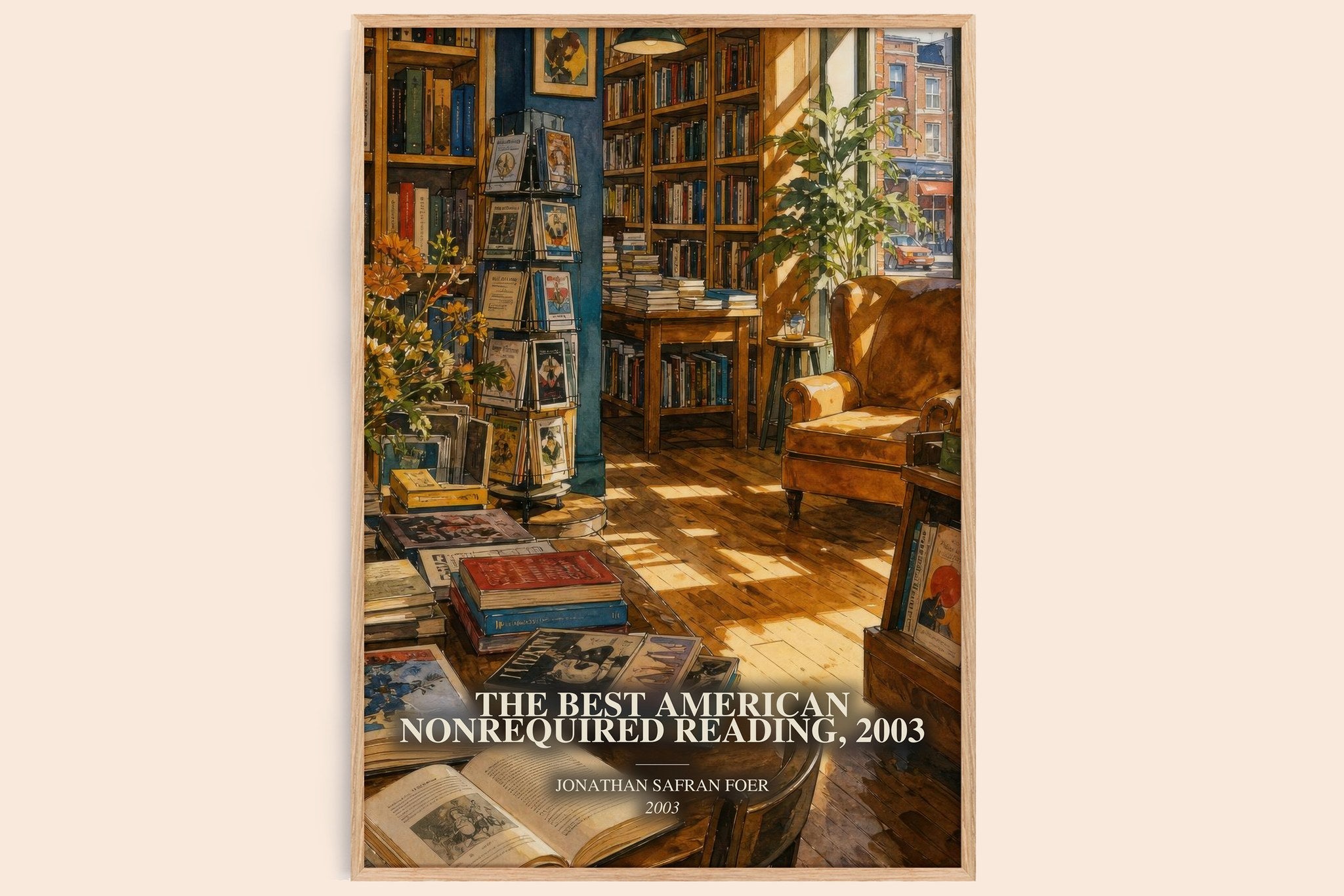 The best American nonrequired reading, 2003 Book Watercolour Illustration by Jonathan Safran Foer