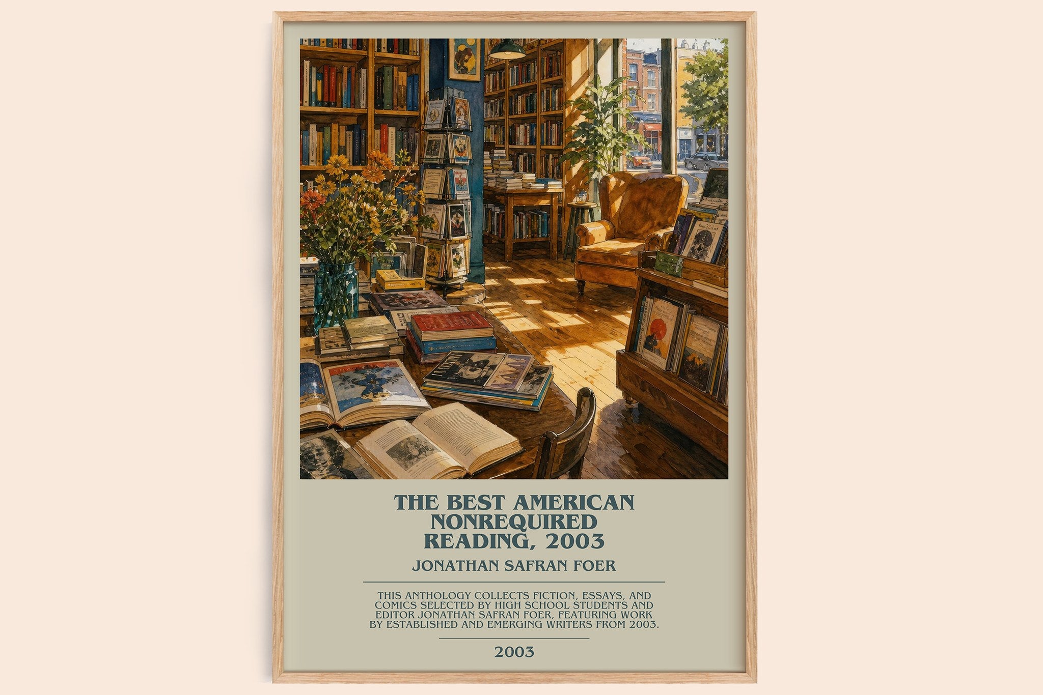 best American nonrequired reading, 2003 Bookish Wall Art by J. Foer
