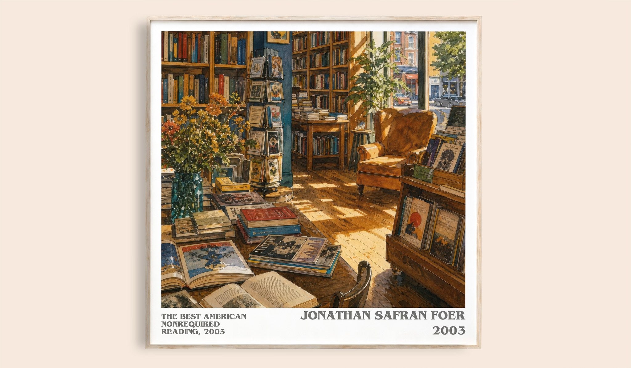 best American nonrequired reading, 2003 Literary Art Print by J. Foer