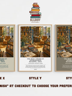 The best American nonrequired reading, 2003 bookish print in frame leaning in hallway – non fiction wall art