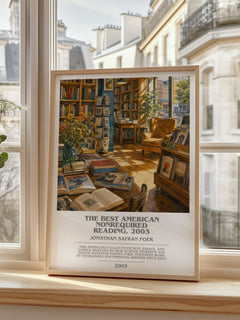The best American nonrequired reading, 2003 bookish poster colour and style options – Jonathan Safran Foer book art