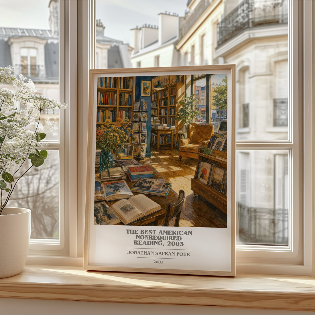 The best American nonrequired reading, 2003 book cover poster colour and style options – Jonathan Safran Foer book art