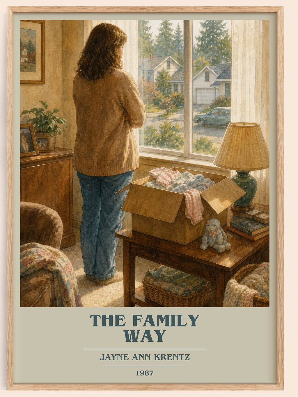 The Family Way book cover book poster by Jayne Ann Krentz – framed literary art print