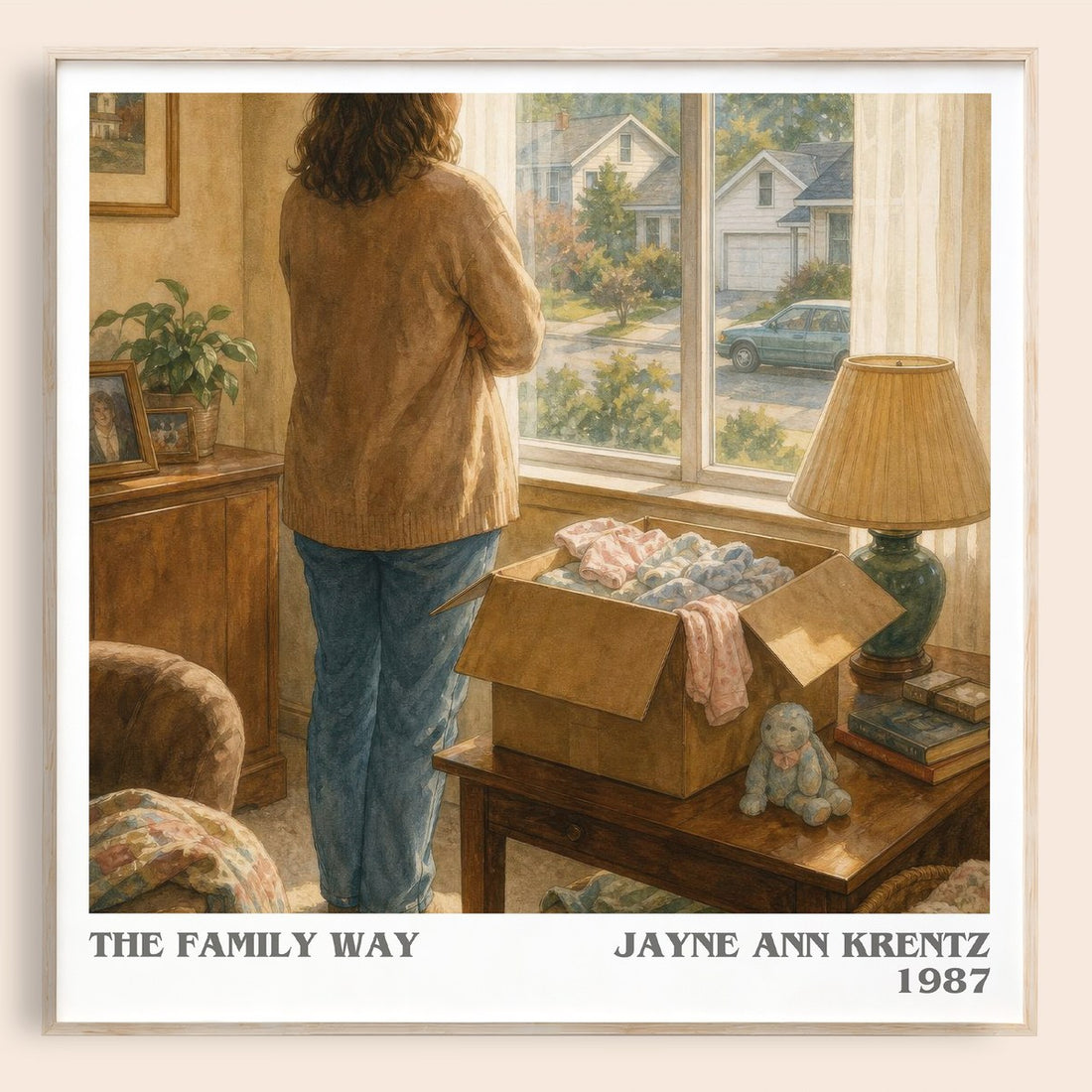The Family Way literary book poster by Jayne Ann Krentz – framed literary art print
