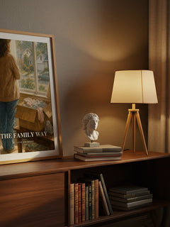 The Family Way watercolour print on bookshelf – Jayne Ann Krentz fan gift