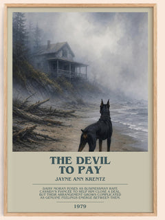 The Devil To Pay bookish book poster by Jayne Ann Krentz – framed literary art print