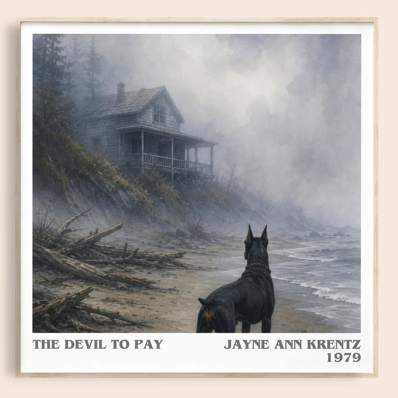 The Devil To Pay literary book poster by Jayne Ann Krentz – framed literary art print