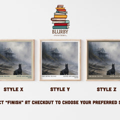 The Devil To Pay literary print in frame leaning in hallway – romance wall art