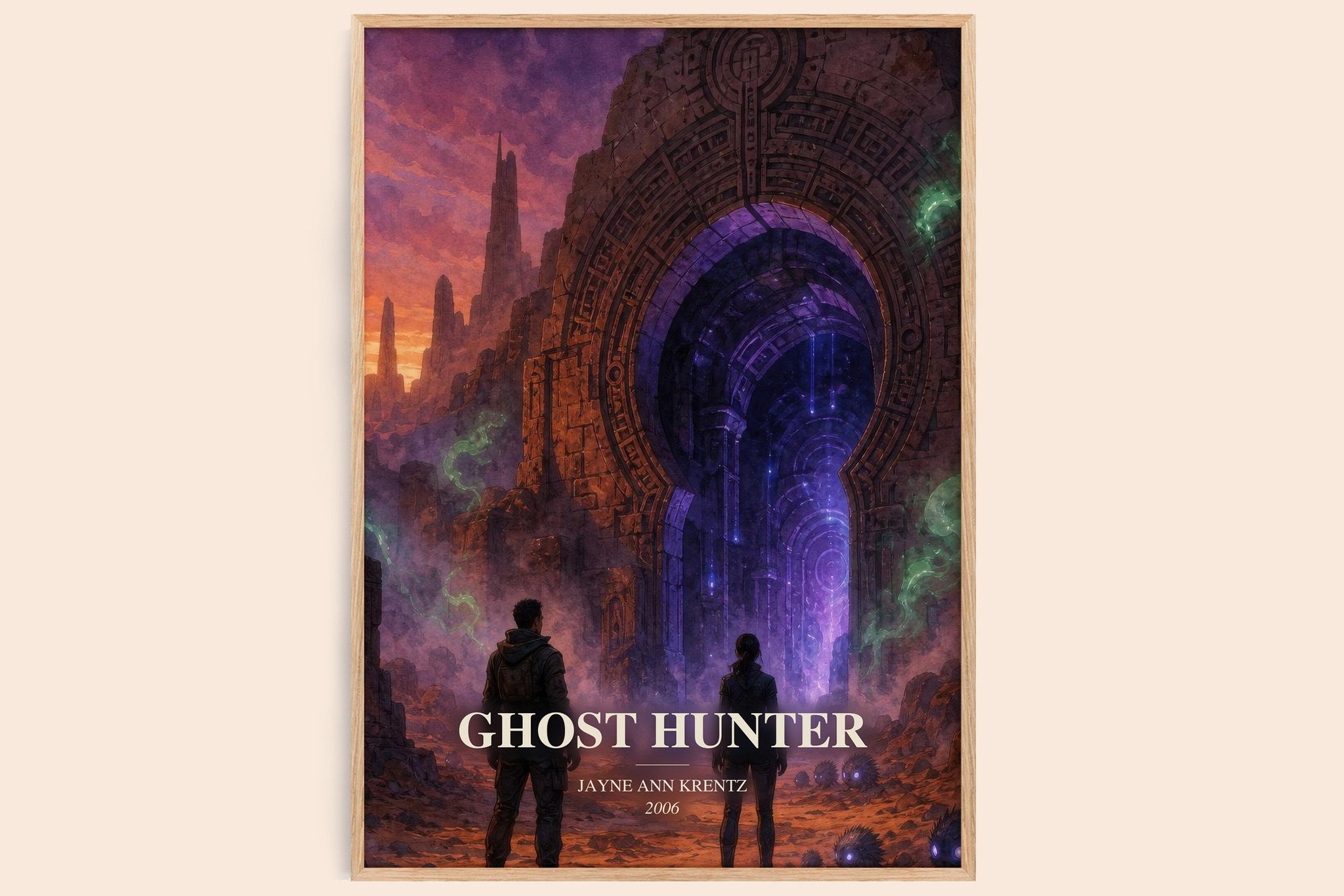 Ghost Hunter Book Watercolour Illustration by Jayne Ann Krentz