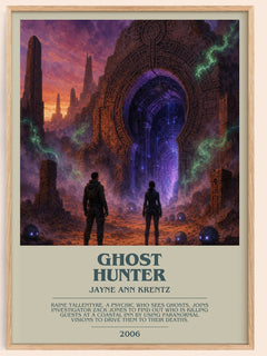 Ghost Hunter bookish book poster by Jayne Ann Krentz – framed literary art print