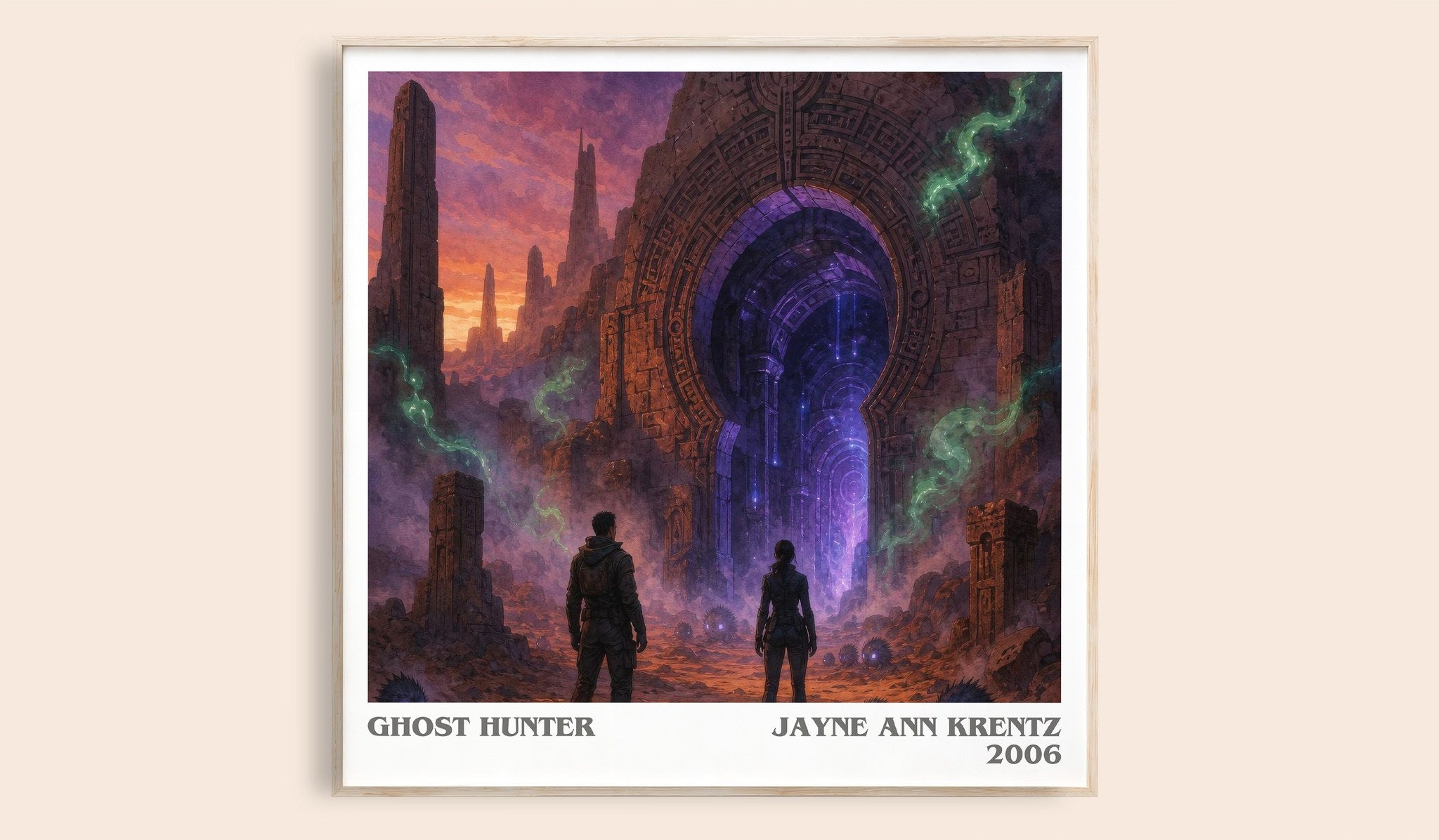 Ghost Hunter Literary Art Print by Jayne Ann Krentz