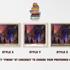 Ghost Hunter literary print in frame leaning in hallway – romance wall art