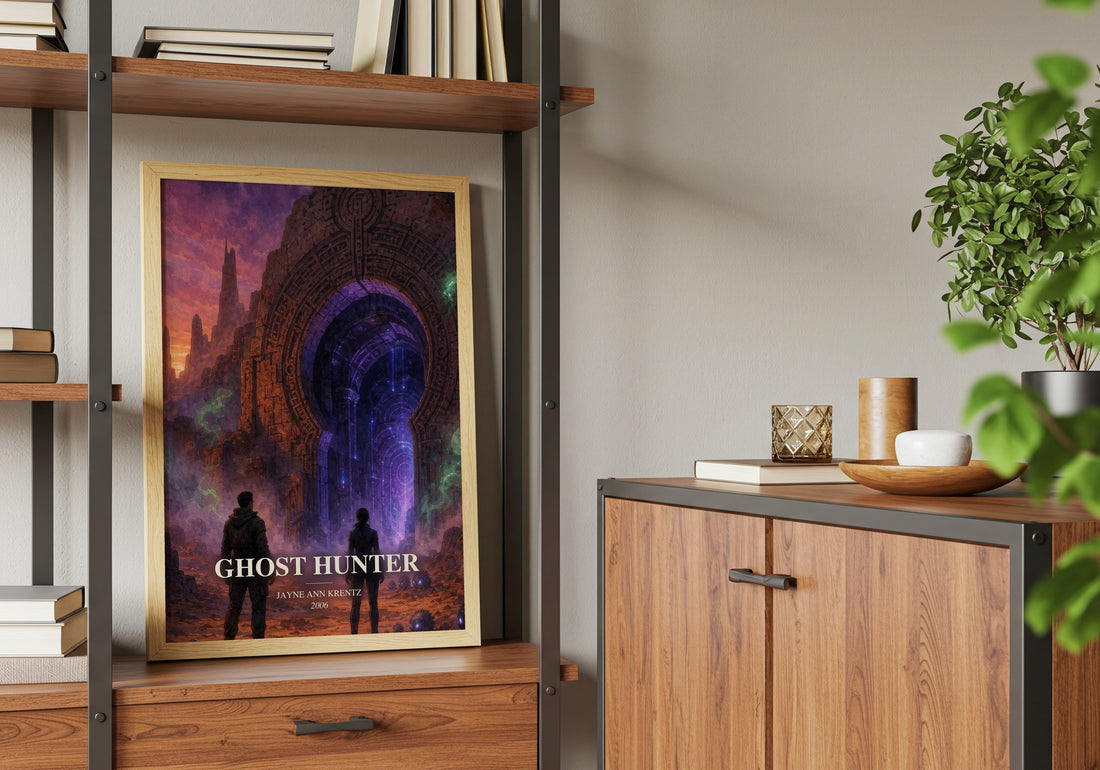 Ghost Hunter book watercolour illustration paper finish options – matte satin gloss