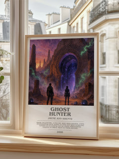 Ghost Hunter bookish poster colour and style options – Jayne Ann Krentz book art