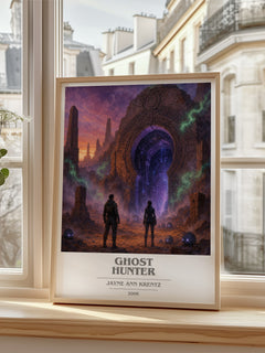 Ghost Hunter book cover poster colour and style options – Jayne Ann Krentz book art