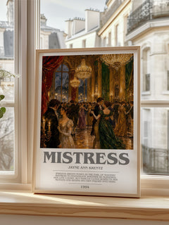 Mistress bookish poster colour and style options – Jayne Ann Krentz book art