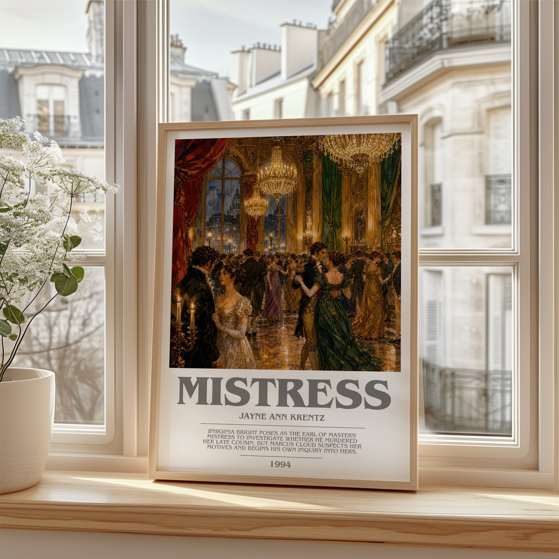 Mistress bookish poster colour and style options – Jayne Ann Krentz book art