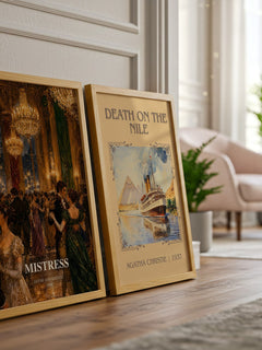 Mistress watercolour print framed by window – literary home decor