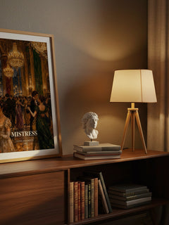 Mistress watercolour print on bookshelf – Jayne Ann Krentz fan gift