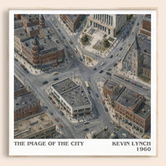 The Image of the City literary book poster by Kevin Lynch – framed literary art print