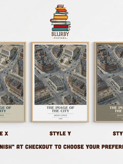 The Image of the City book cover print in frame leaning in hallway – non fiction wall art