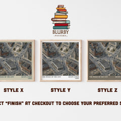 The Image of the City literary print in frame leaning in hallway – non fiction wall art