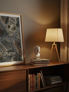 The Image of the City watercolour print on bookshelf – Kevin Lynch fan gift