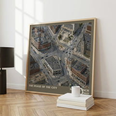 The Image of the City literary print framed by window – literary home decor