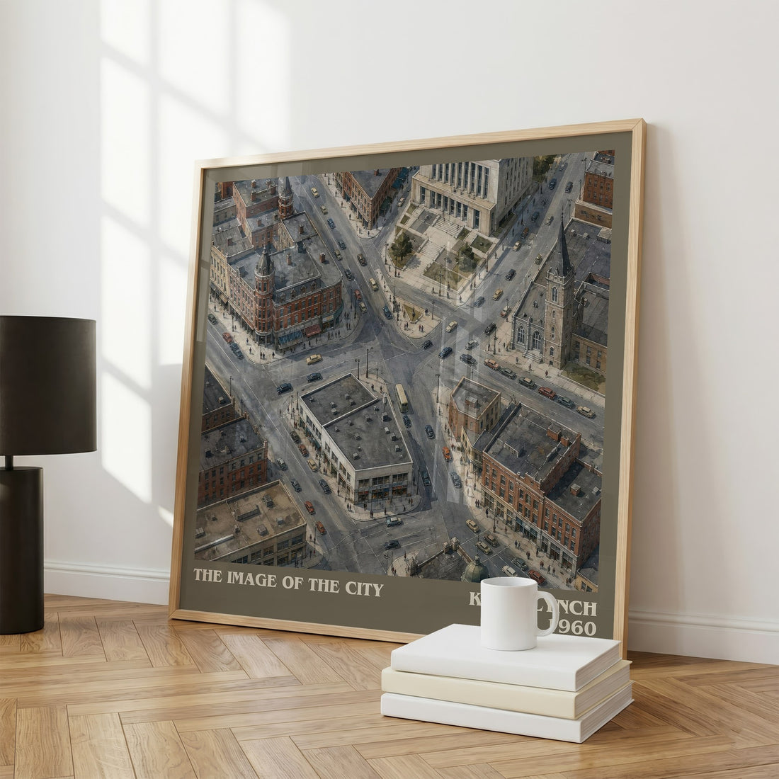 The Image of the City literary print framed by window – literary home decor
