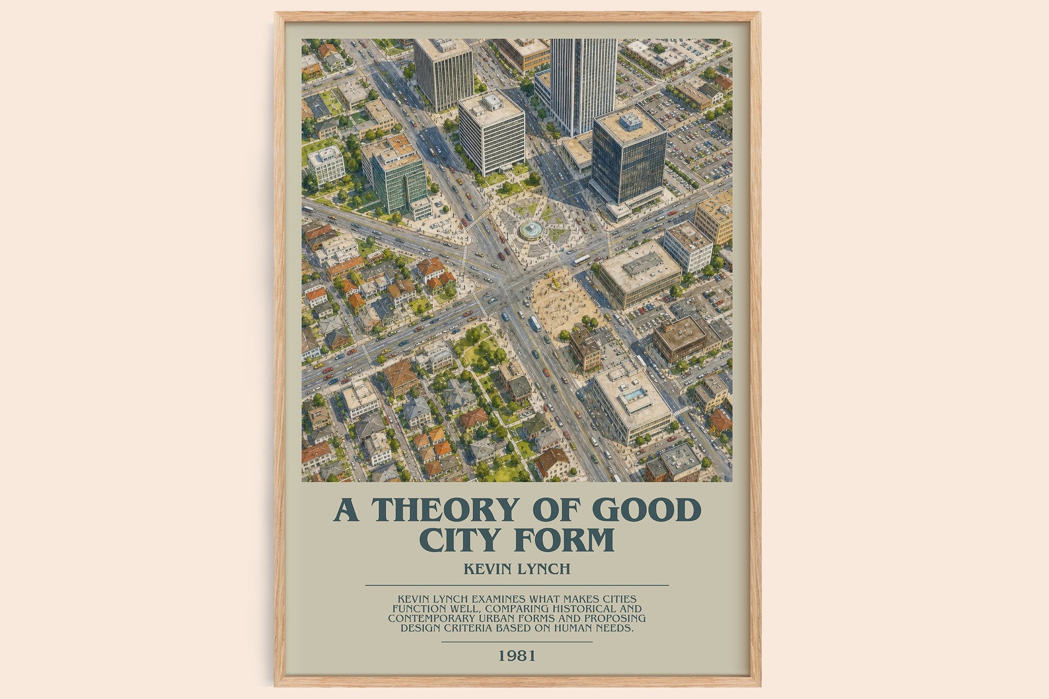 A Theory of Good City Form Bookish Wall Art by Kevin Lynch