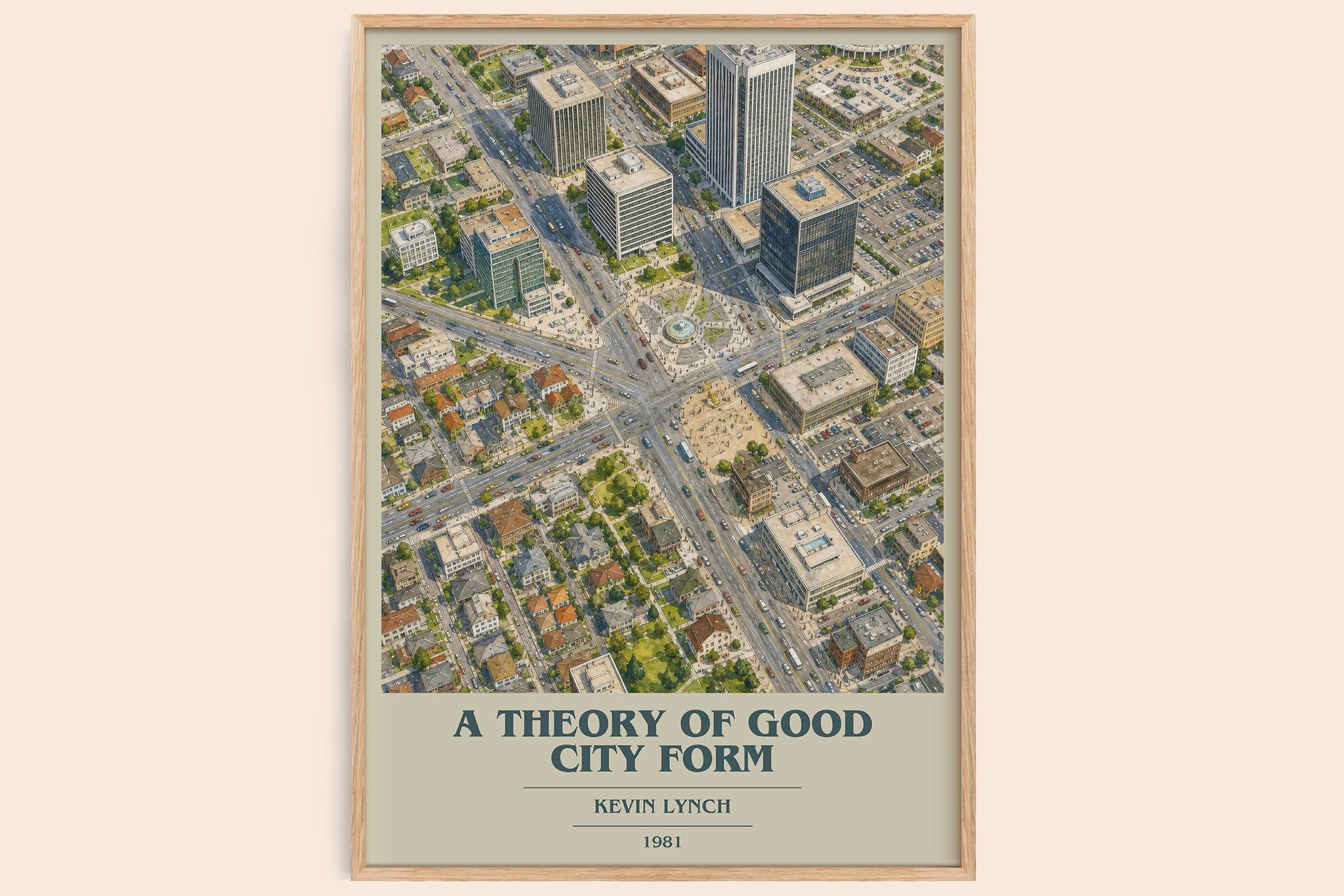 A Theory of Good City Form Book Cover Poster by Kevin Lynch