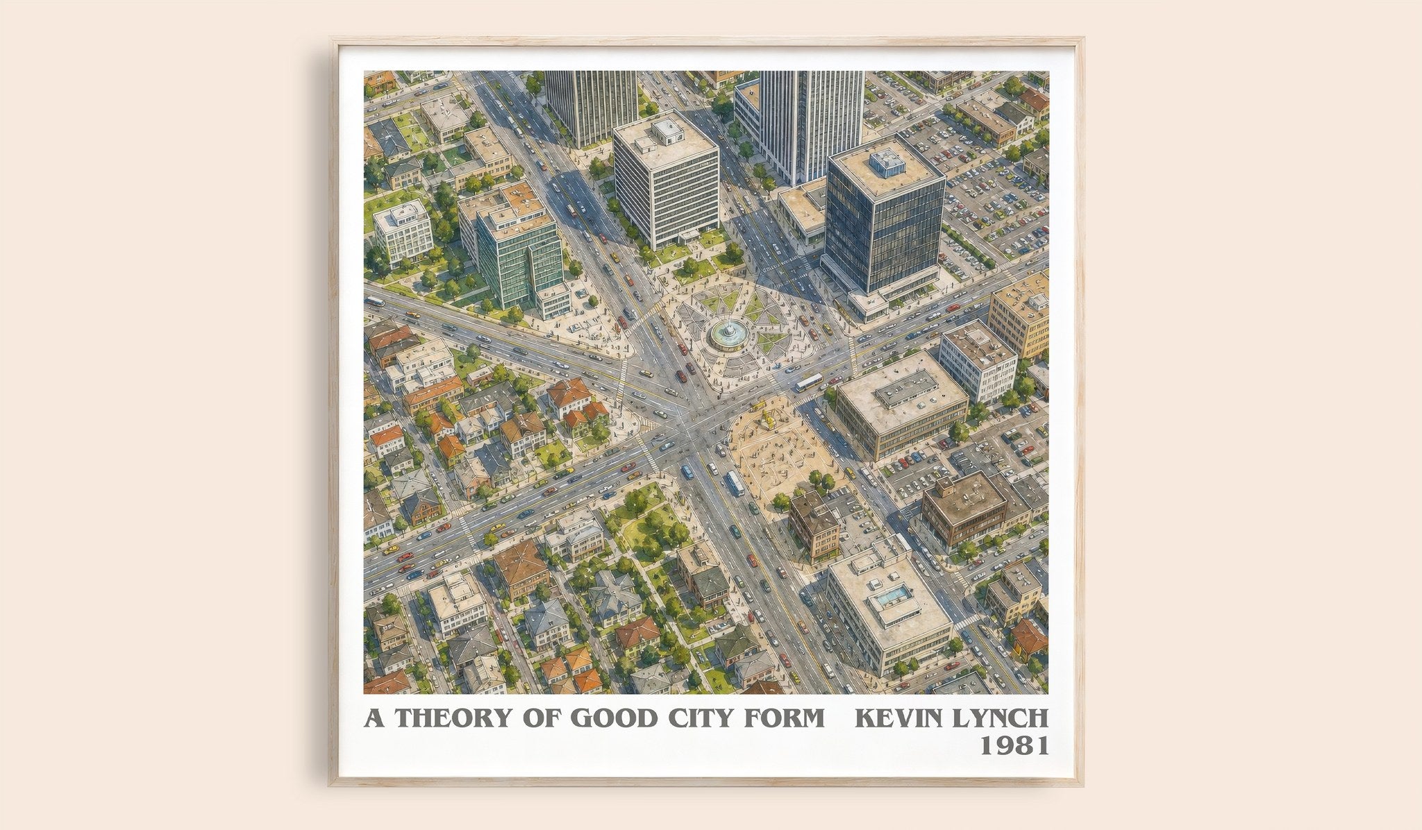 A Theory of Good City Form Literary Art Print by Kevin Lynch