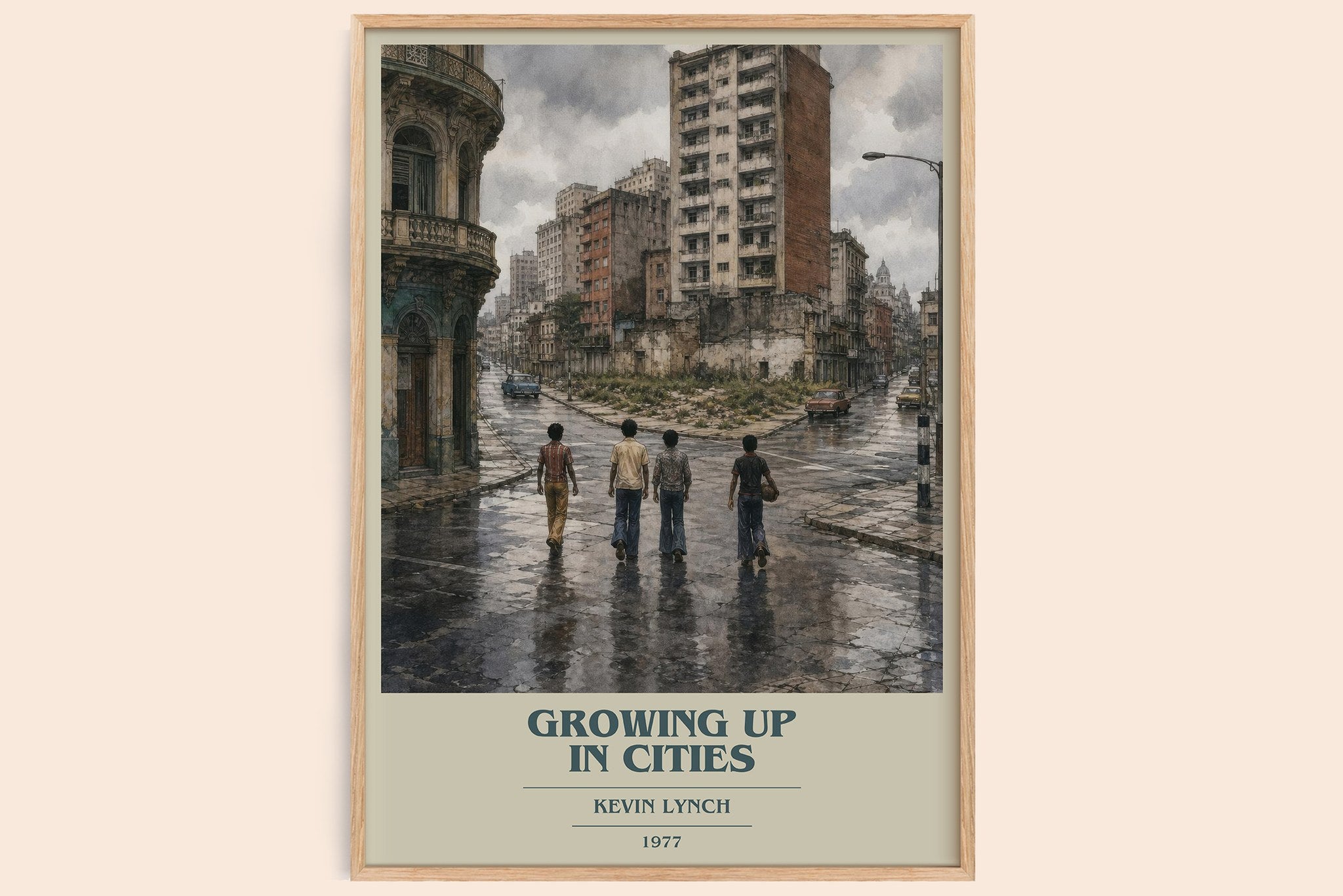 Growing up in cities Book Cover Poster by Kevin Lynch