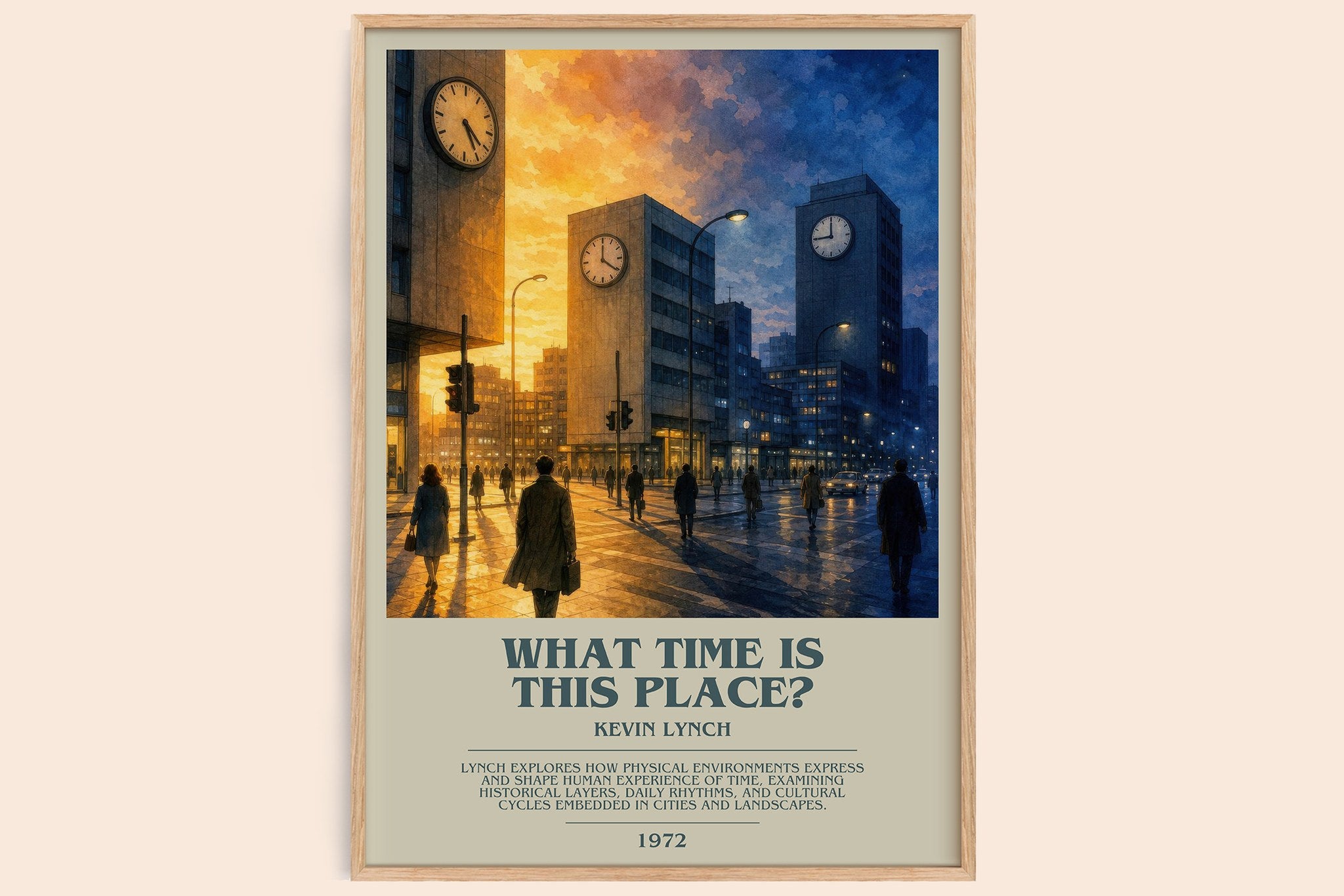 What Time is This Place? Bookish Wall Art by Kevin Lynch