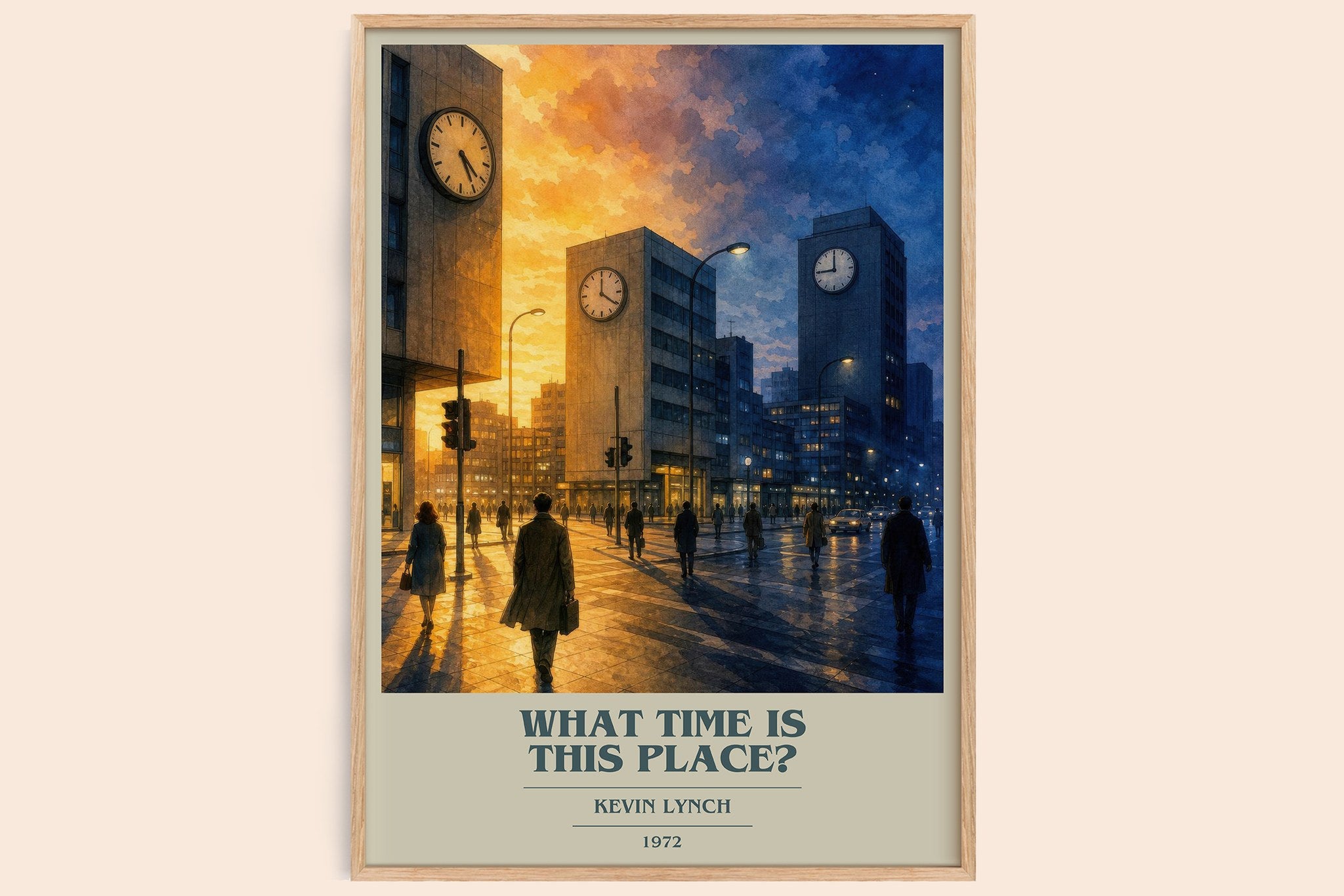 What Time is This Place? Book Cover Poster by Kevin Lynch