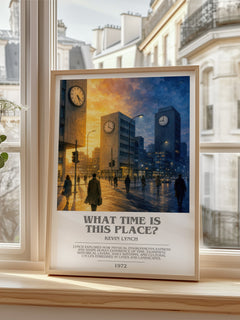 What Time is This Place? bookish poster colour and style options – Kevin Lynch book art