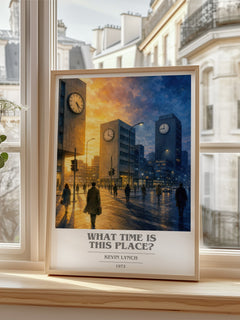 What Time is This Place? book cover poster colour and style options – Kevin Lynch book art