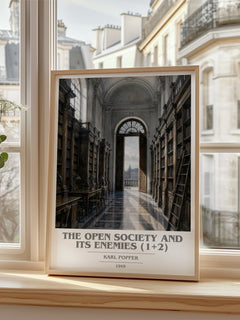 The Open Society and Its Enemies (1+2) book cover poster colour and style options – Karl Popper book art