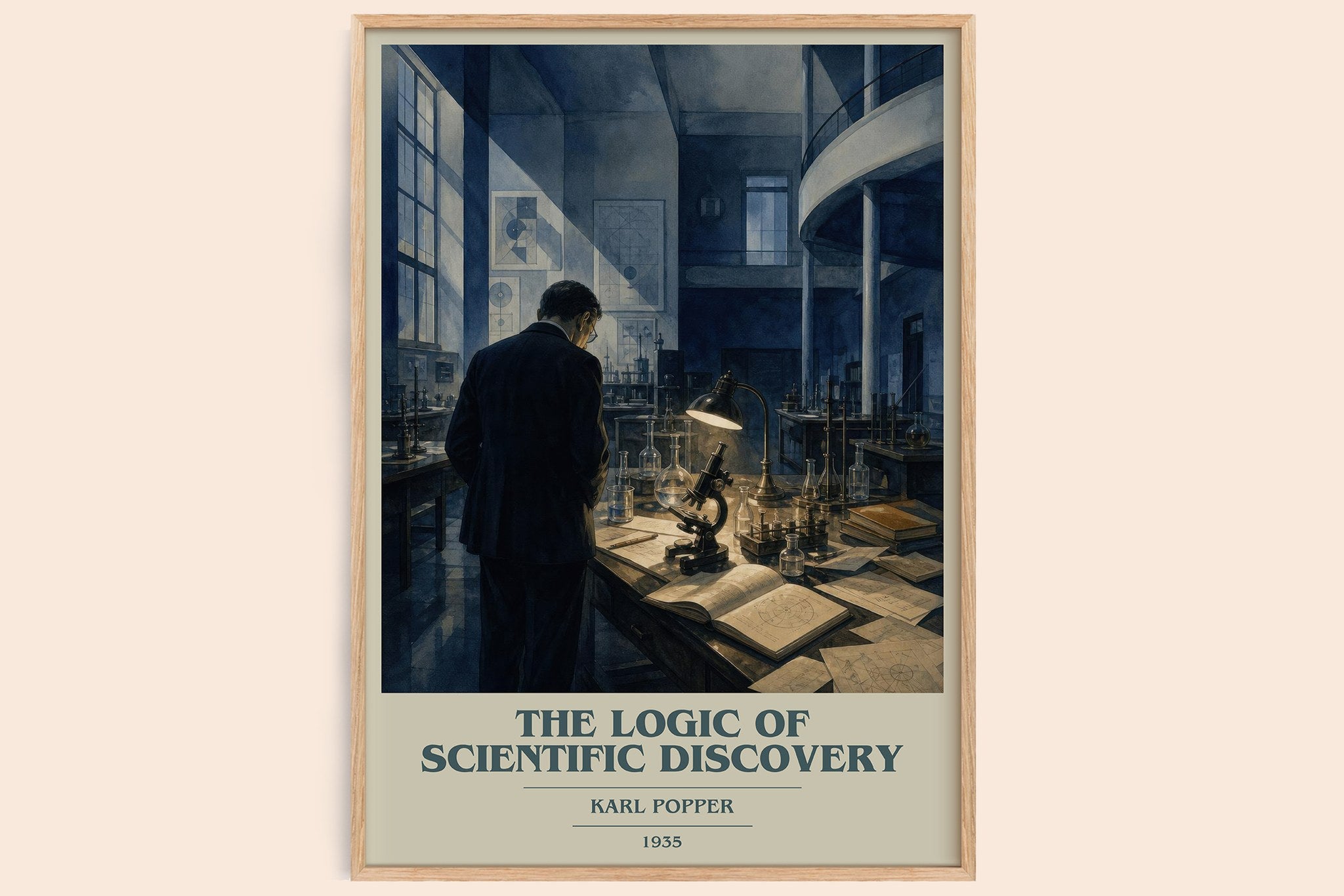 The Logic of Scientific Discovery Book Cover Poster by Karl Popper