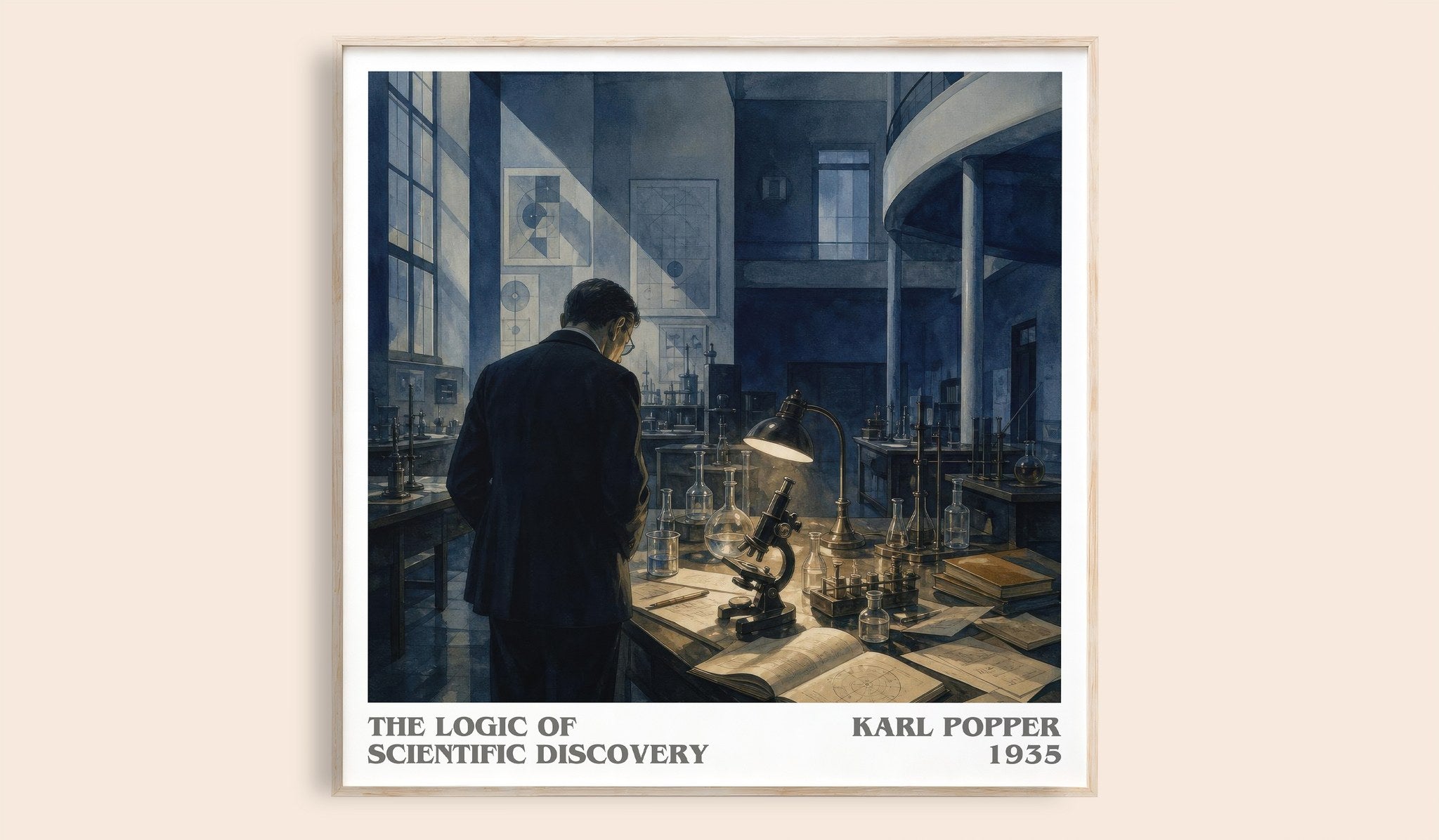 The Logic of Scientific Discovery Literary Art Print by Karl Popper