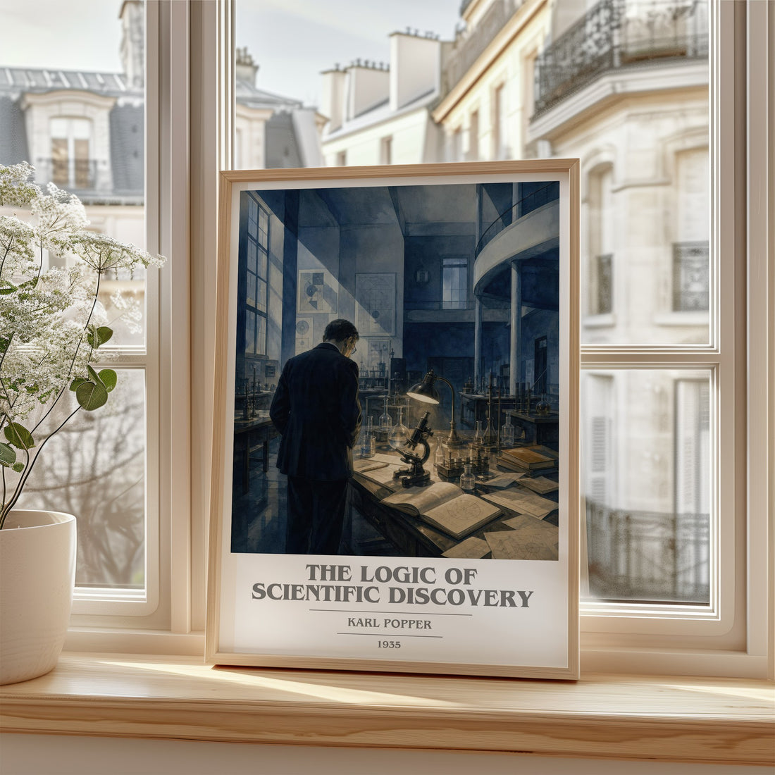 The Logic of Scientific Discovery book cover poster colour and style options – Karl Popper book art